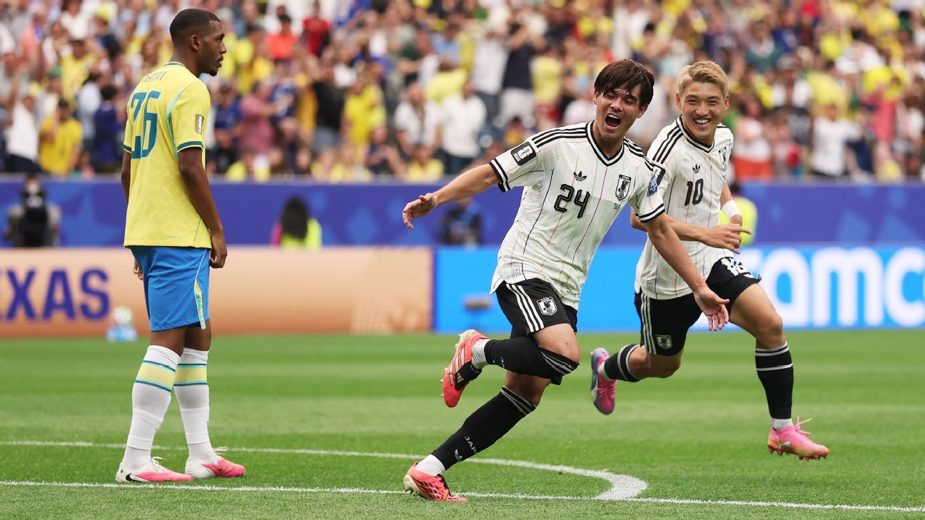 Japón se pone 1 a 0 con Brasil en 16vos de final del Mundial 2026