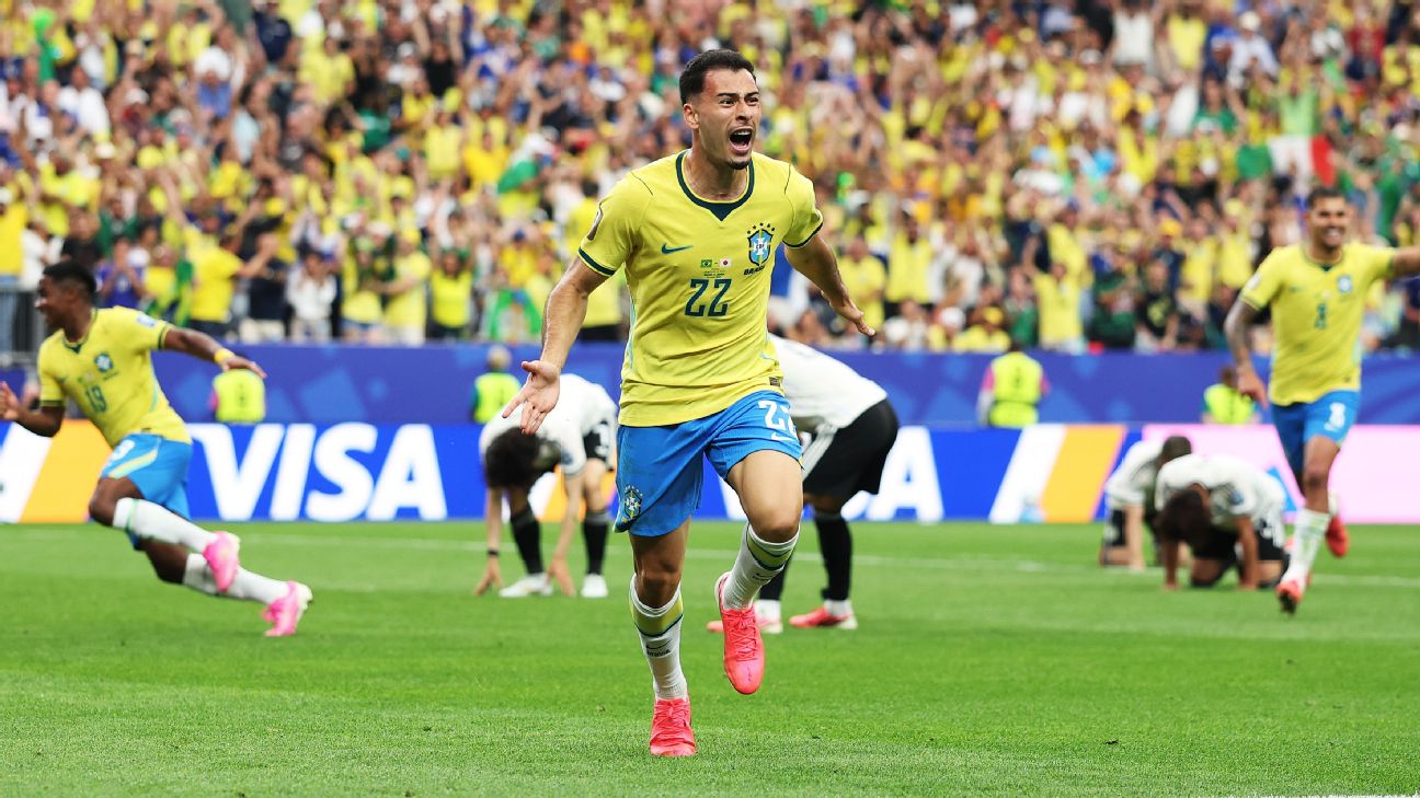 Martinelli marcó un gol en tiempo de descuento y le dio el triunfo a Brasil sobre Japón