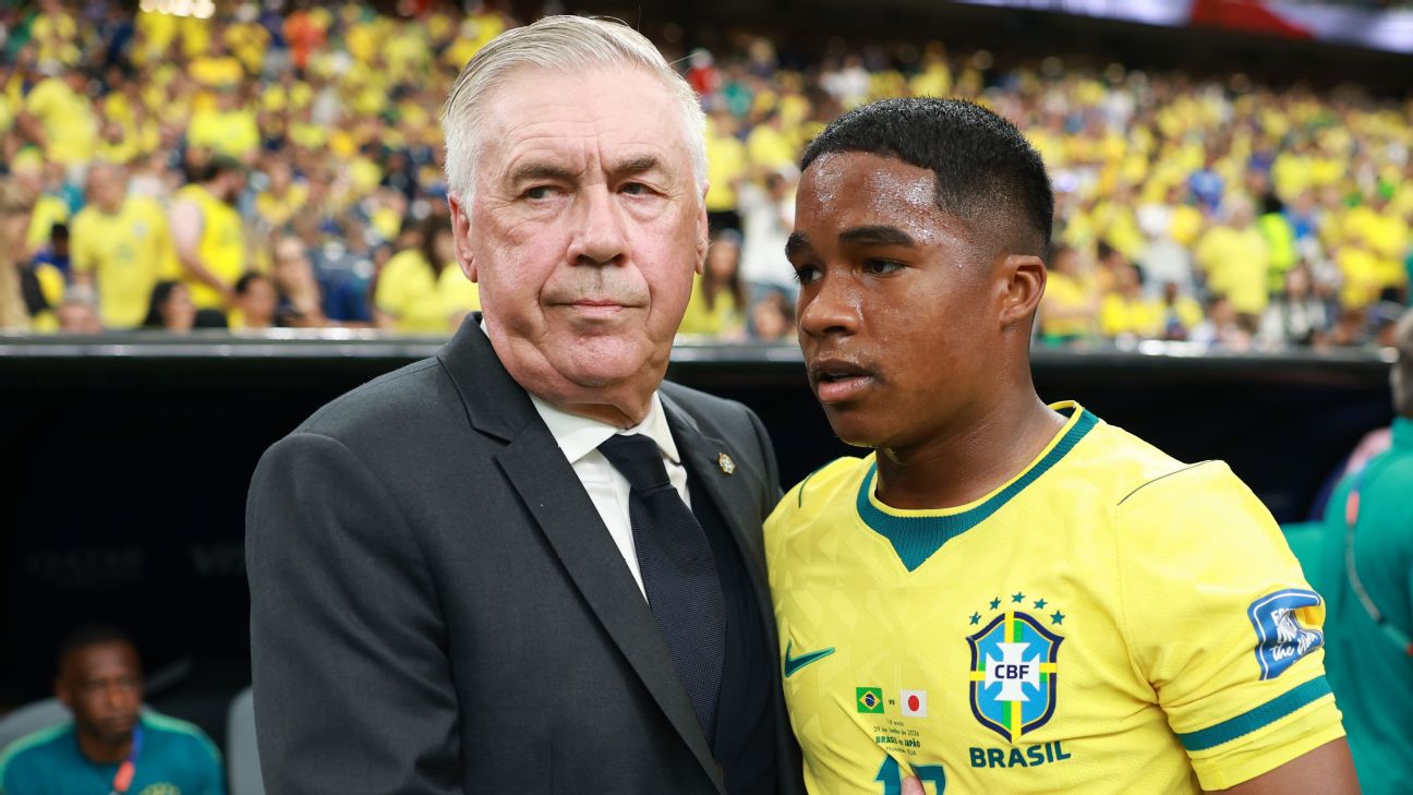 ¿Endrick titular en octavos de final? Esto dijo Ancelotti