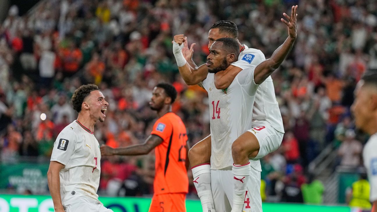 Agónico gol de Issa Diop para forzar el alargue en Marruecos vs. Países Bajos