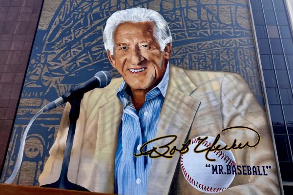 Milwaukee honors late broadcaster Bob Uecker with downtown mural