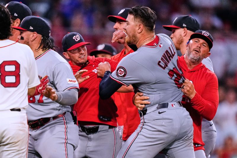 Nationals' Cade Cavalli's suspension for Boston brawl reduced