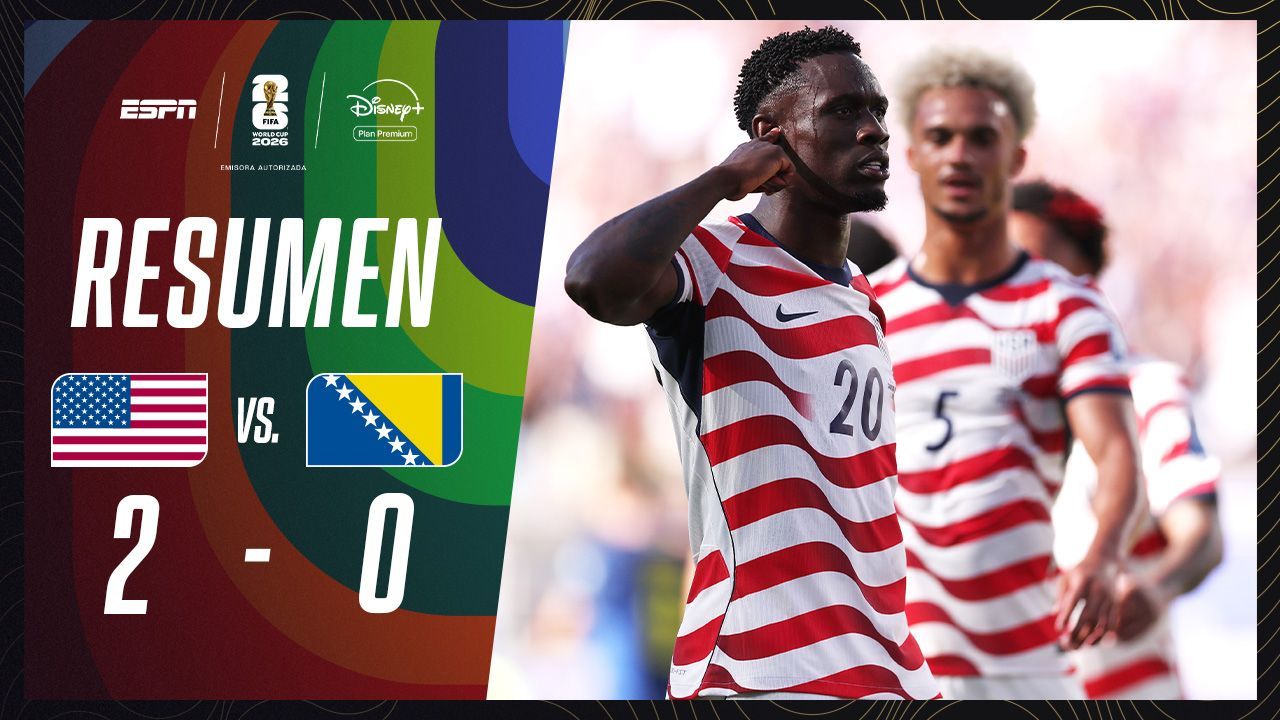 VIDEO: resumen de Estados Unidos vs. Bosnia y Herzegovina en el Mundial 2026