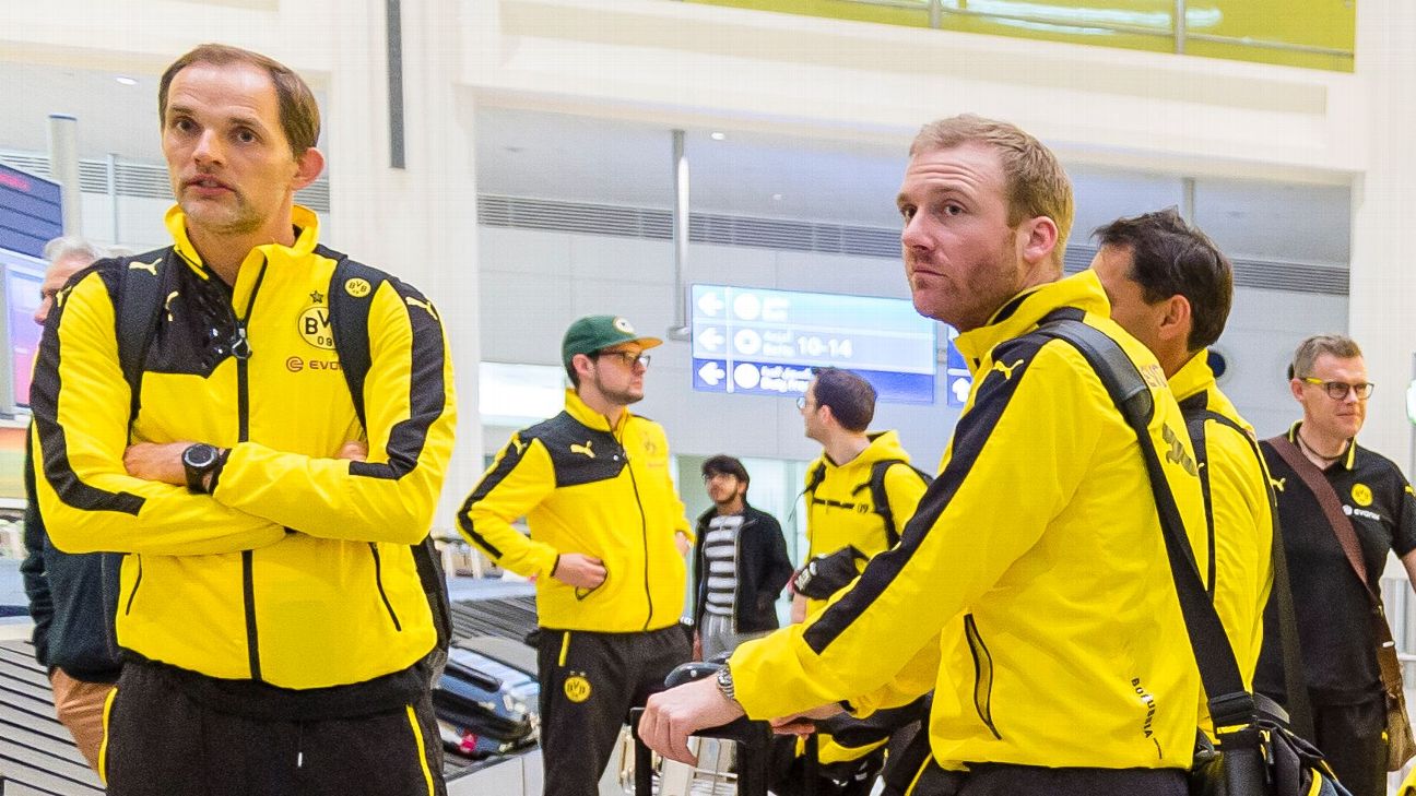 Benjamin Weber (right) worked with Thomas Tuchel at Mainz, Borussia Dortmund, Paris Saint-Germain and Chelsea.