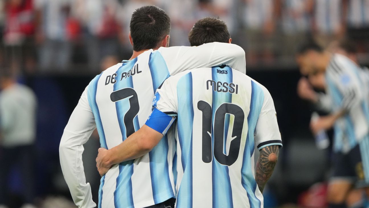 De idolatria a amizade incondicional: a relação que transformou De Paul no fiel escudeiro de Messi na Argentina