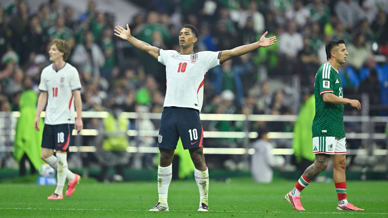 Bellingham sobre triunfo vs México: mi mejor noche con Inglaterra
