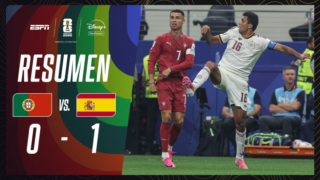 VIDEO: resumen de Portugal vs. España en el Mundial 2026