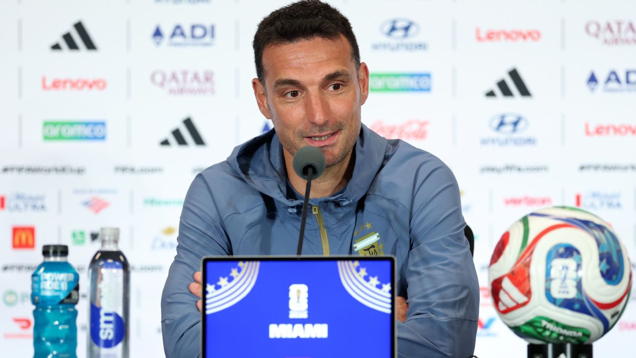 Scaloni: "El nivel es aceptable, ganamos los cuatro partidos y es para estar satisfecho"