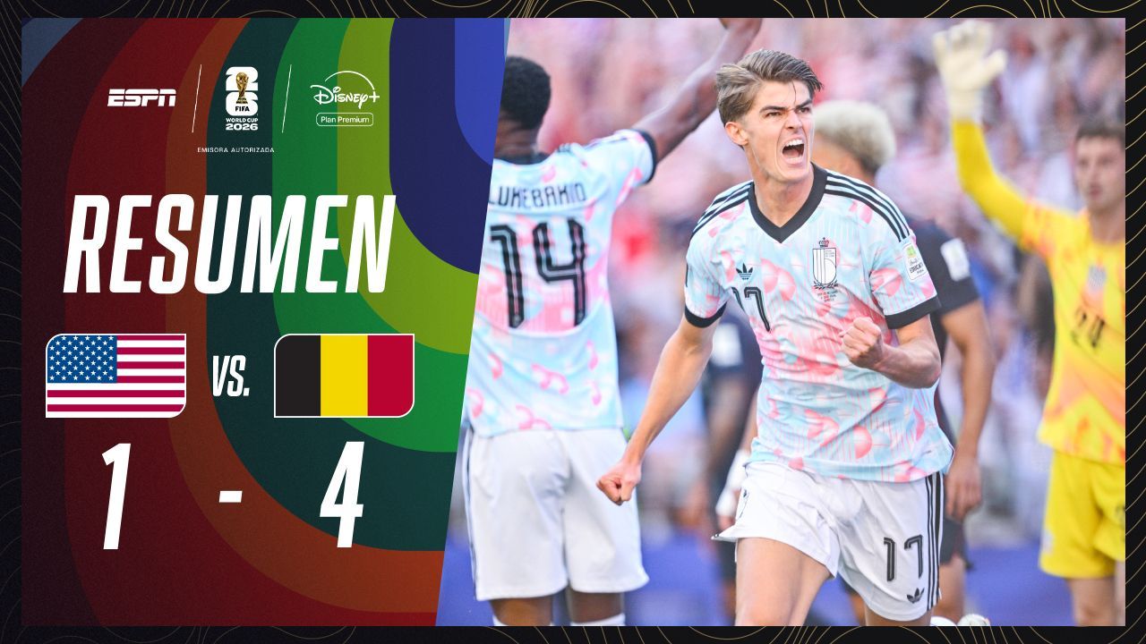 VIDEO: resumen de Estados Unidos vs. Bélgica en el Mundial 2026