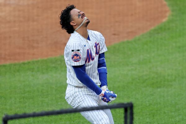 Mets' Mark Vientos headed to IL after breaking hand on HBP