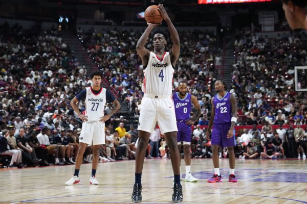 Wizards' Dybantsa outduels Jazz's Peterson in summer league debut