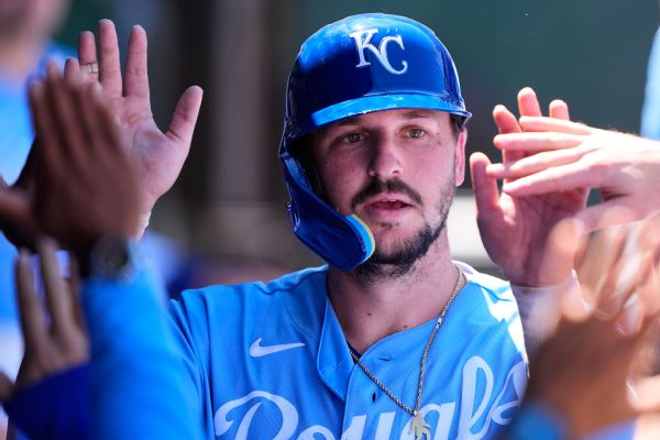 1B Vinnie Pasquantino off IL after broken bone in wrist