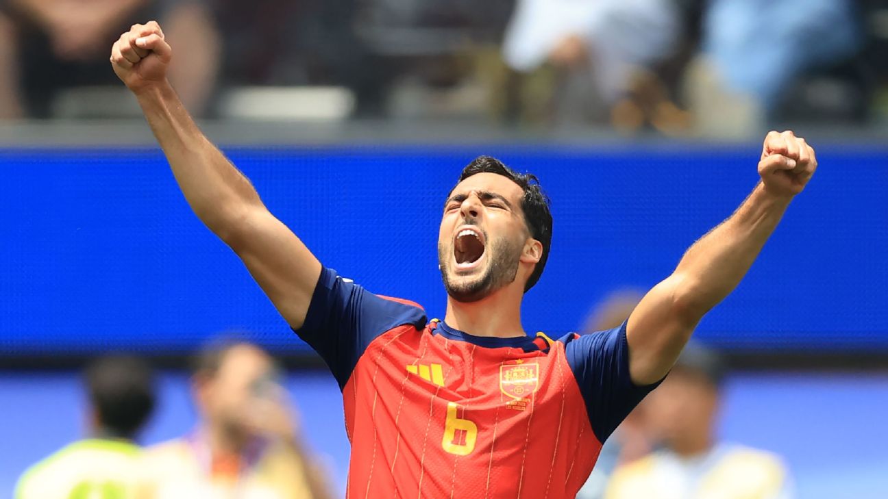 Super-sub Mikel Merino strikes late again to fire Spain into semifinals