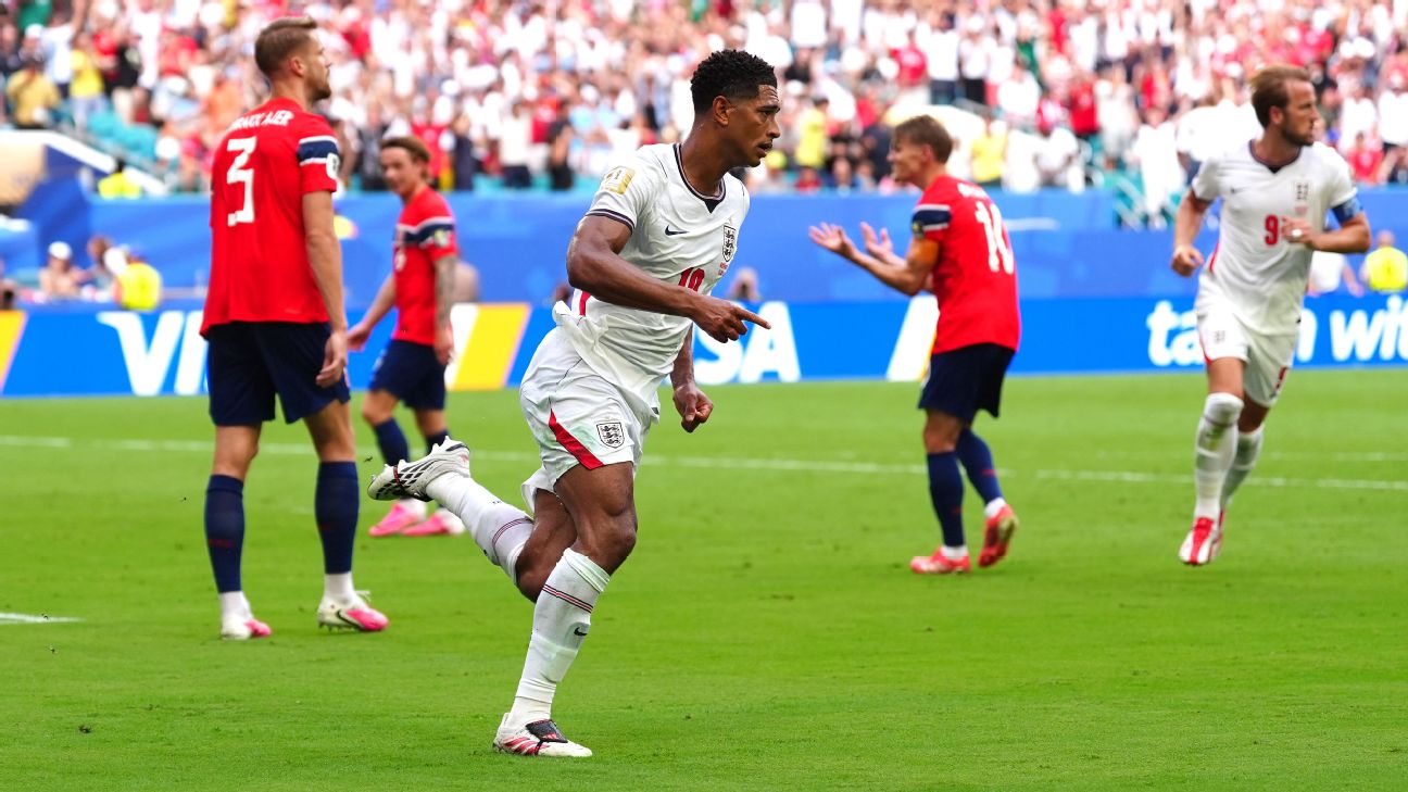 Jude Bellingham at the double as England beat Norway in extra time, reach World Cup semifinals