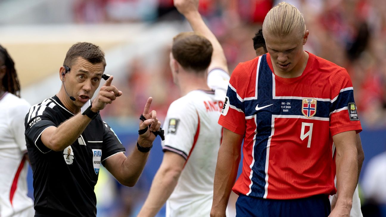 Haaland 'alfineta' arbitragem, volta a valorizar vitória sobre Brasil e se emociona: 'Colocamos a Noruega no mapa'