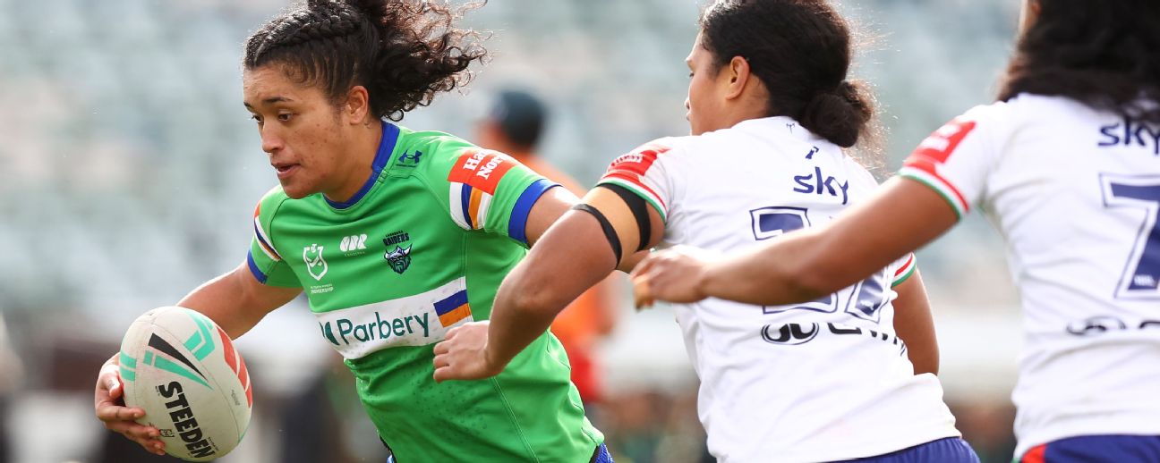 Zahara Tamara of the Raiders in action against the Warriors. — Article image accompanying NRLW finalists reveal the key changes to find success on WagerUp Sports News. Zahara Tamara of the Raiders in action against the Warriors. — Article image accompanying NRLW finalists reveal the key changes to find success on WagerUp Sports News.