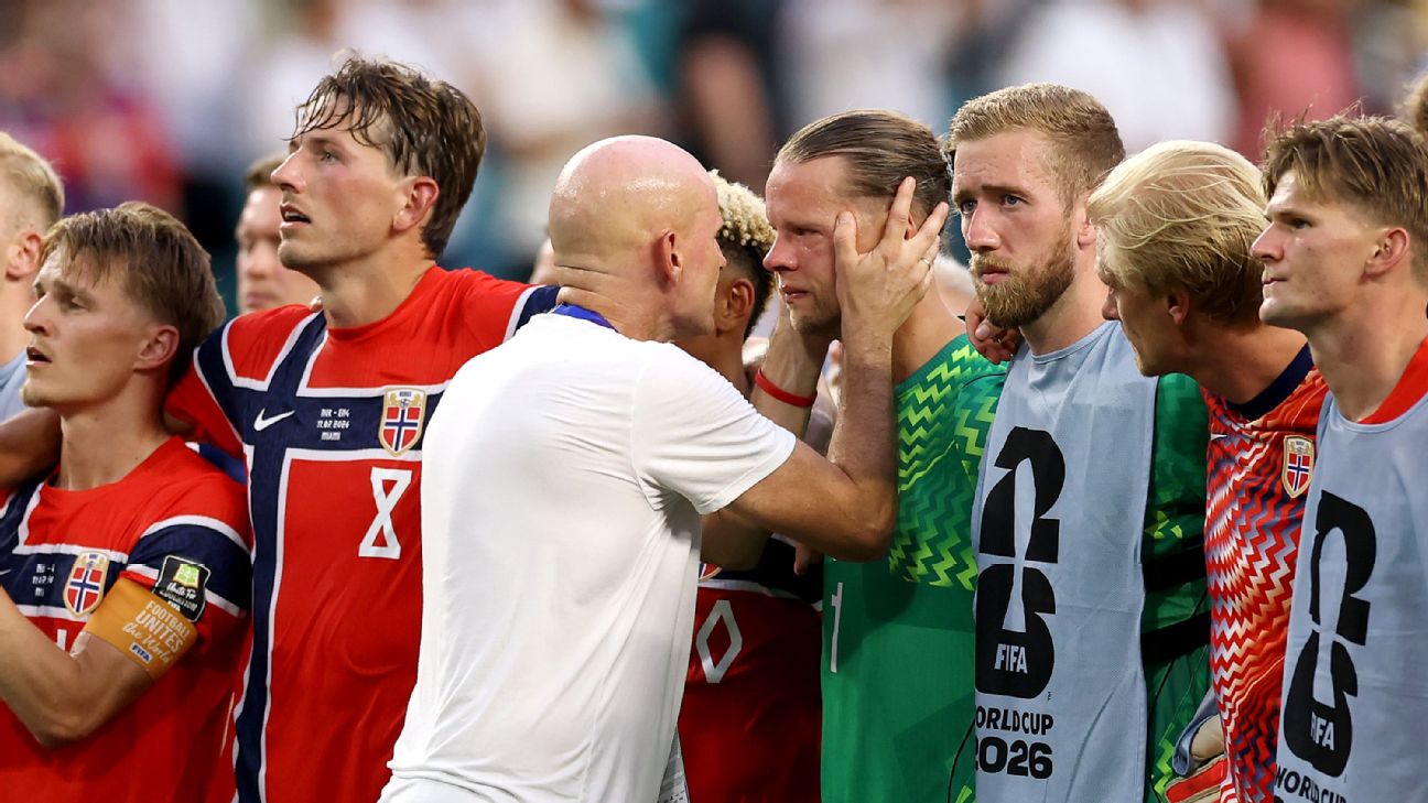 Namorada de astro da Noruega é alvo de ataques nas redes após erro em eliminação da Copa para Inglaterra