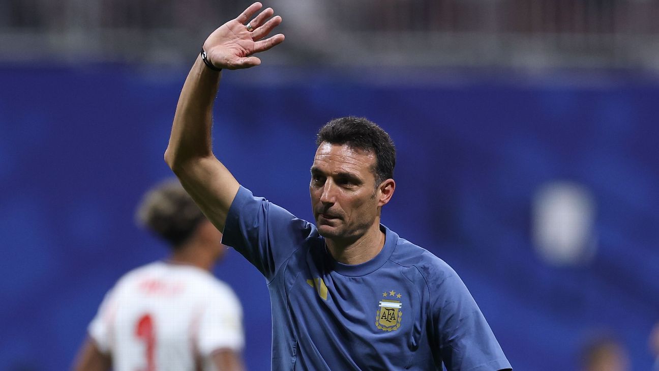Scaloni: "Es una gran alegría para nuestra gente, este grupo no deja de sorprenderme"