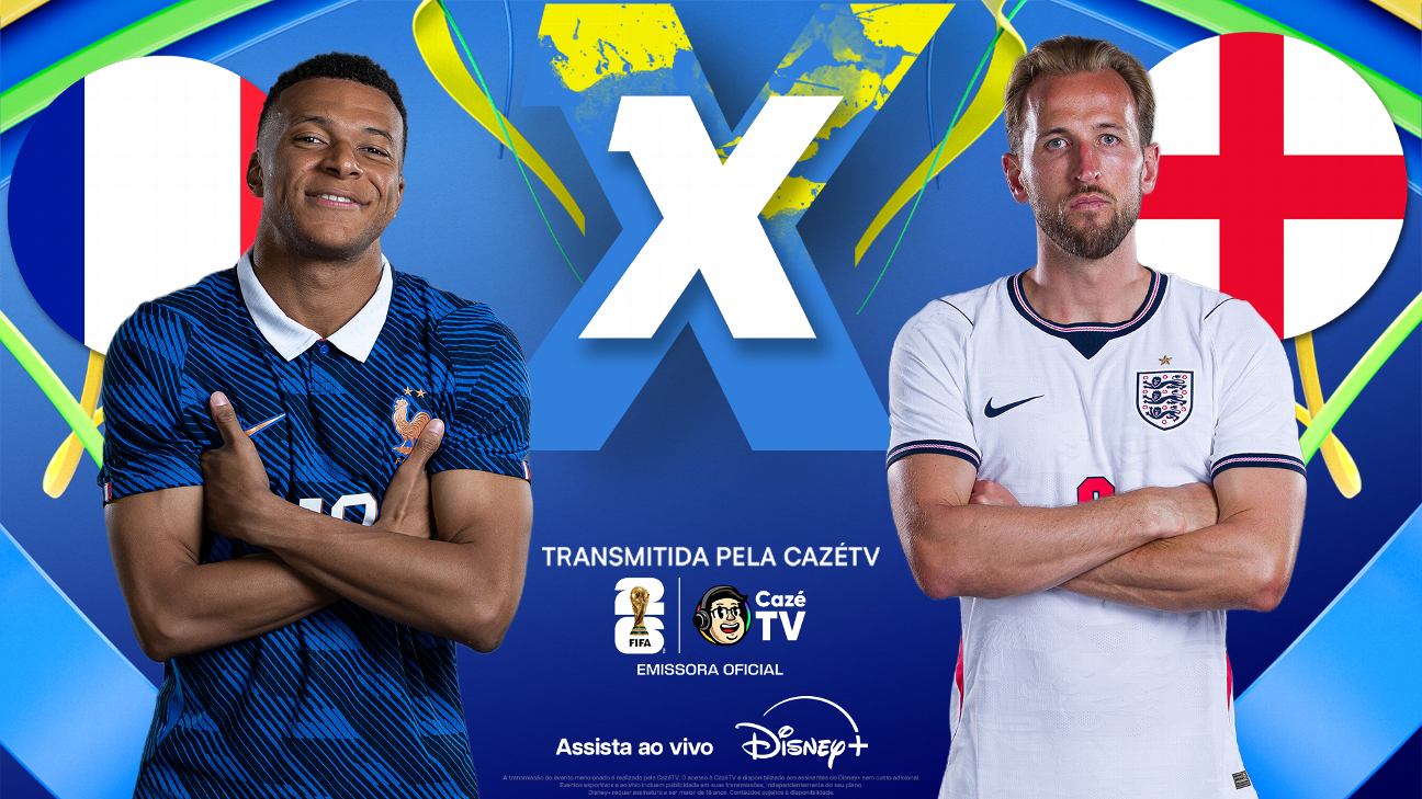 França x Inglaterra AO VIVO: siga em tempo real o jogo da Copa do Mundo