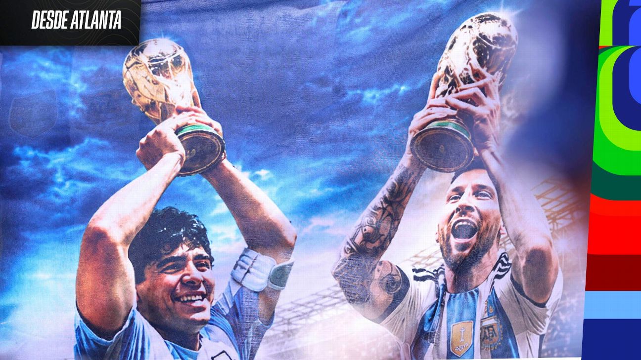 Argentina 2-1 Inglaterra: de Messi a Maradona, "el ausente más presente"