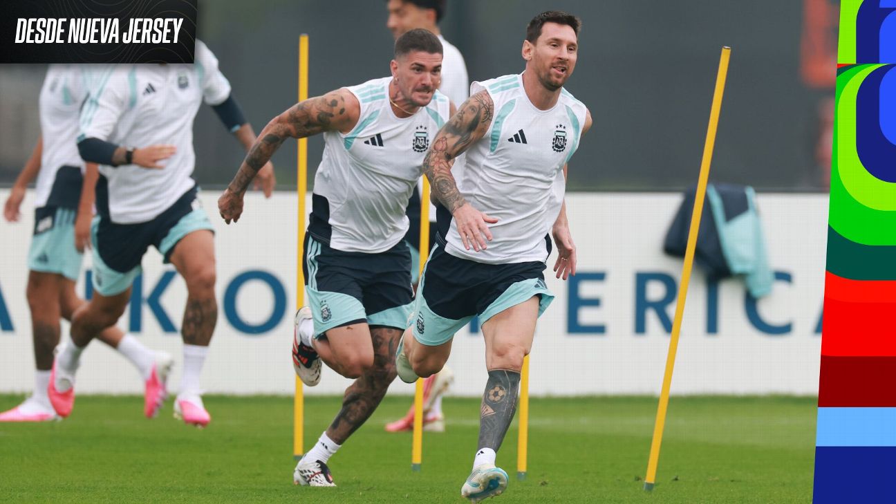 En la última práctica de Messi en el Mundial, Argentina preparó la final vs. España