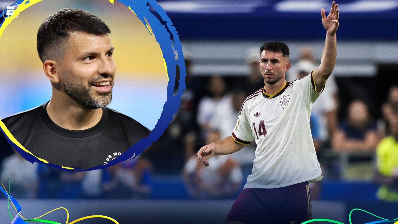 Agüero rebate Laporte, da Espanha, por fala sobre a Argentina na Copa: 'Não banque o durão porque...'