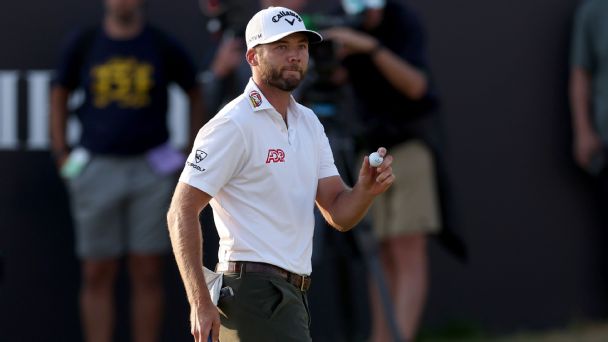 Sam Burns followed up his record-tying 62 with a 65 on Saturday to take the lead heading into the final round. — Article image accompanying The Open Championship odds: Sam Burns the favorite heading into final round on WagerUp Sports News. Sam Burns followed up his record-tying 62 with a 65 on Saturday to take the lead heading into the final round. — Article image accompanying The Open Championship odds: Sam Burns the favorite heading into final round on WagerUp Sports News.