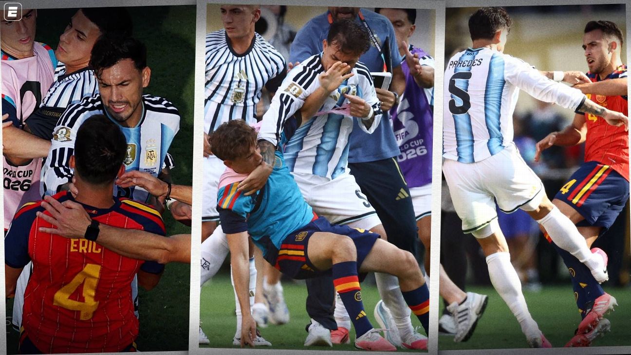 Fifa abre processo disciplinar para investigar possíveis agressões após Espanha x Argentina na final da Copa
