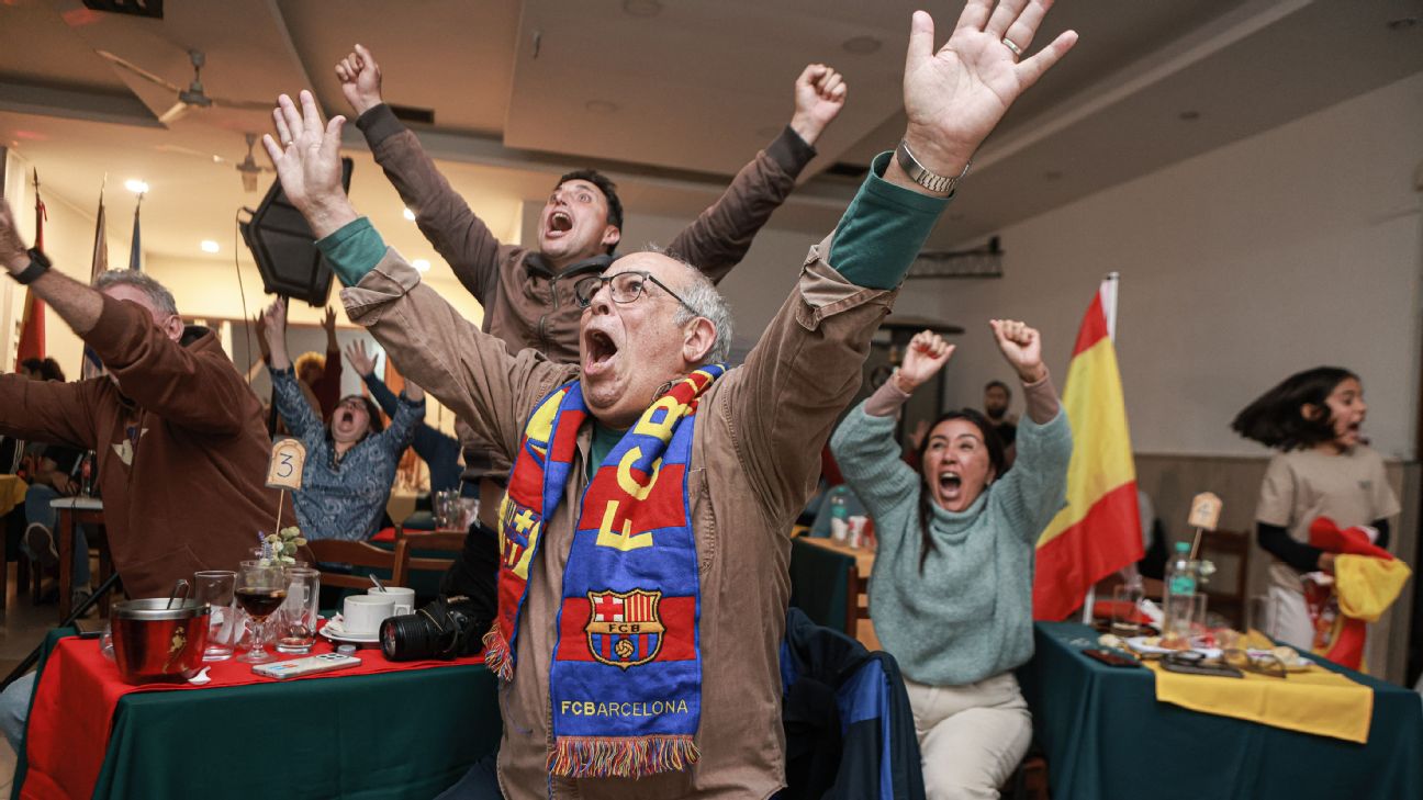 Festejos en Uruguay tras la consagración de España en el Mundial 2026