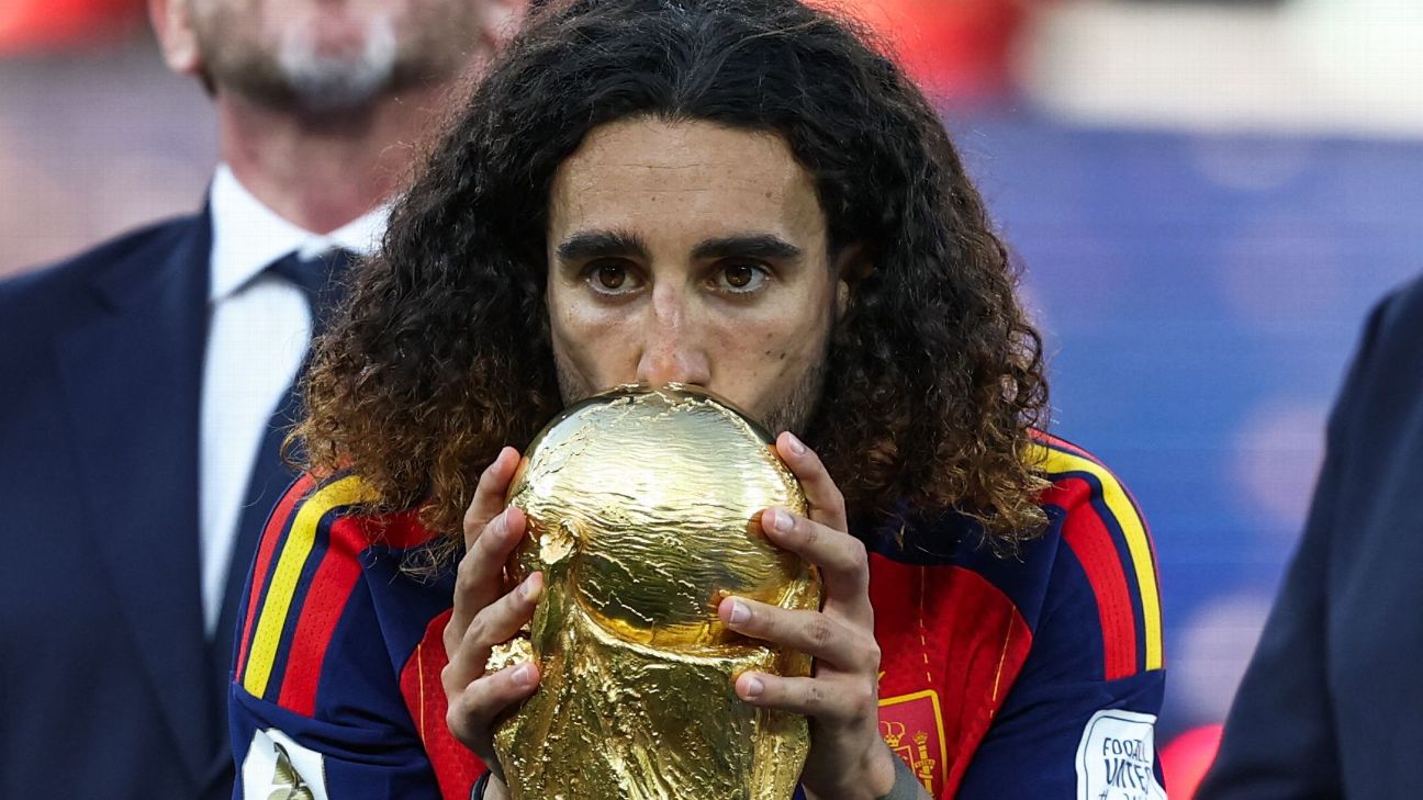 Marc Cucurella: I need to get World Cup tattoo of Luis de la Fuente's face 'somewhere visible'