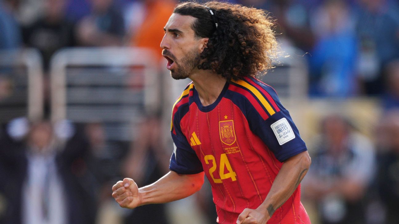 A mensagem de Vini Jr a Cucurella após título da Espanha contra a Argentina