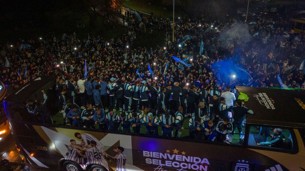 Argentinos são recebidos com tapete vermelho