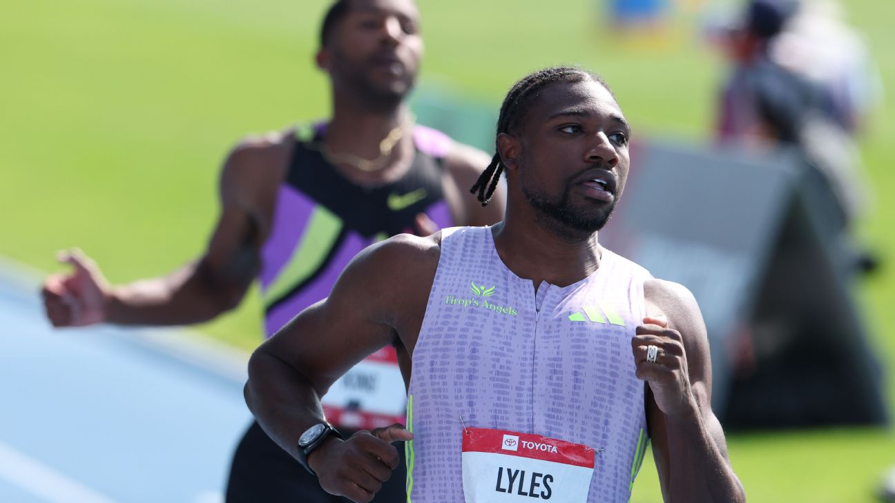 Article image accompanying Richardson, Lyles cruise in first-round 100-meter races on WagerUp Sports News. Article image accompanying Richardson, Lyles cruise in first-round 100-meter races on WagerUp Sports News.