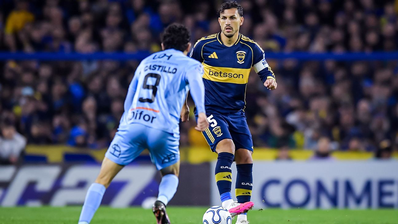 Léo Paredes é titular pelo Boca Juniors apenas quatro dias após disputar a final da Copa do Mundo pela Argentina