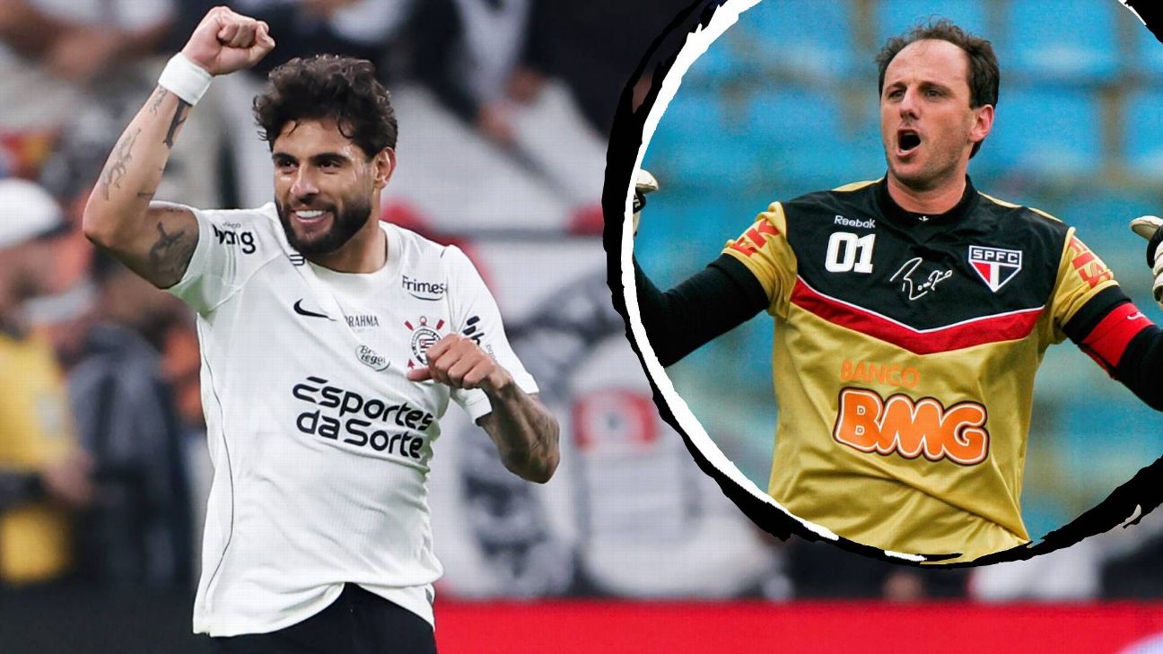 Quantos gols faltam para Yuri Alberto passar Rogér...