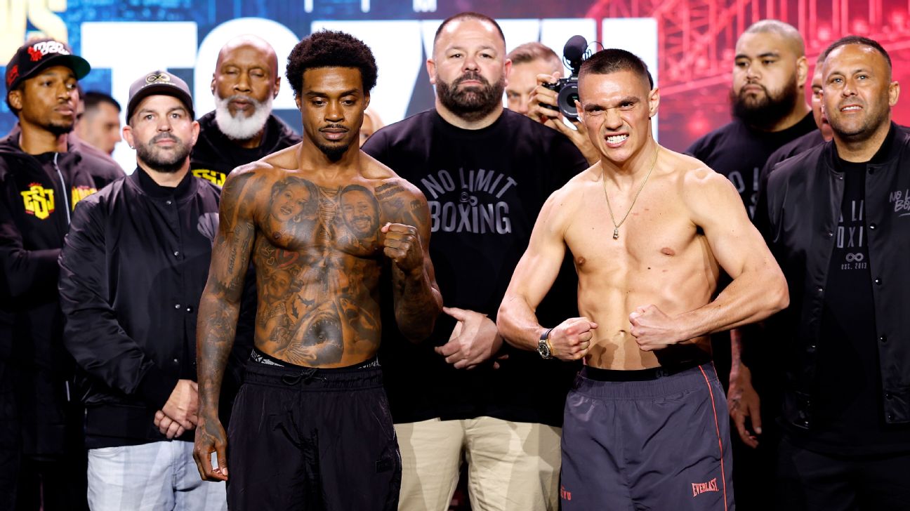 espn.com - Jake Michaels - Follow live: Errol Spence, Tim Tszyu to battle in Sydney blockbuster