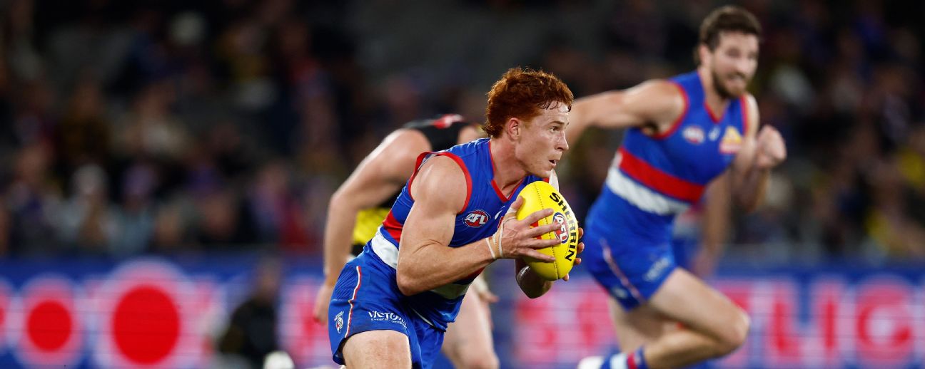 Ed Richards and Marcus Bontempelli have delivered a devastating one-two punch as the Western Bulldogs posted their third win on the trot. — Article image accompanying Edwards, Bontempelli put Richmond to the sword on WagerUp Sports News. Ed Richards and Marcus Bontempelli have delivered a devastating one-two punch as the Western Bulldogs posted their third win on the trot. — Article image accompanying Edwards, Bontempelli put Richmond to the sword on WagerUp Sports News.