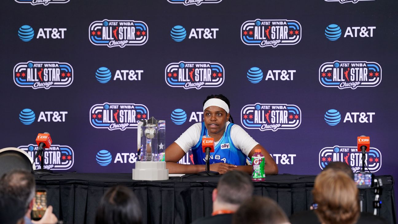 Liberty's Jones emotional as WNBA All-Star MVP win caps trying week
