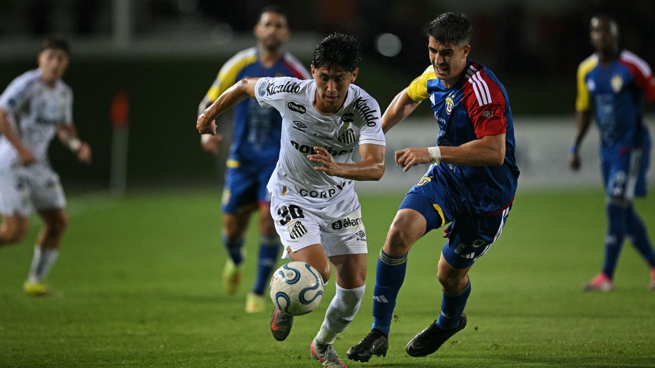 Santos x UCV: onde assistir ao vivo e escalações do jogo da Sul-Americana