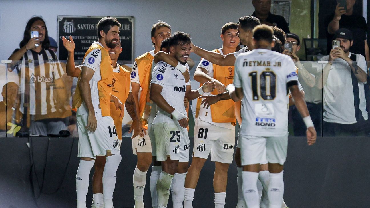 Santos leva susto, melhora após entradas de Neymar e Bontempo e vai às oitavas da Sul-Americana com virada sobre a UCV