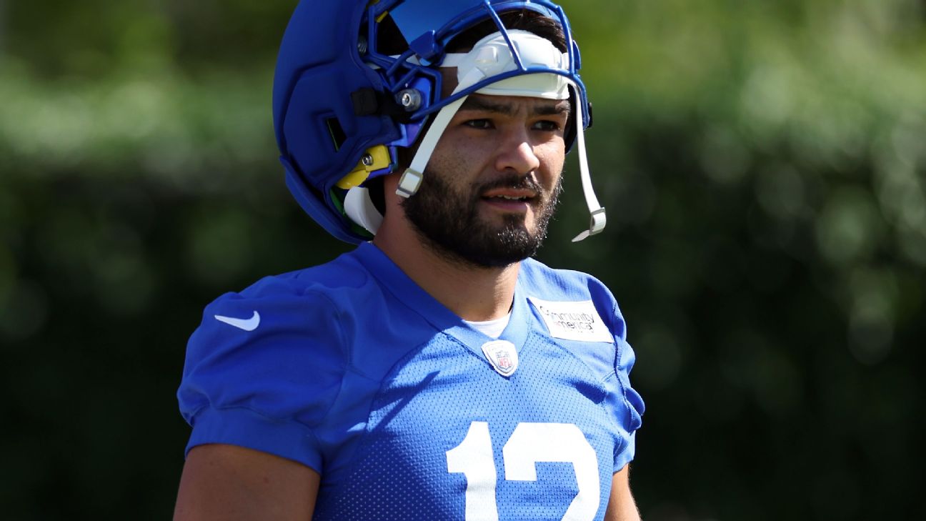 Article image accompanying Rams targeting Week 4 return for WR Puka Nacua on WagerUp Sports News. Article image accompanying Rams targeting Week 4 return for WR Puka Nacua on WagerUp Sports News.