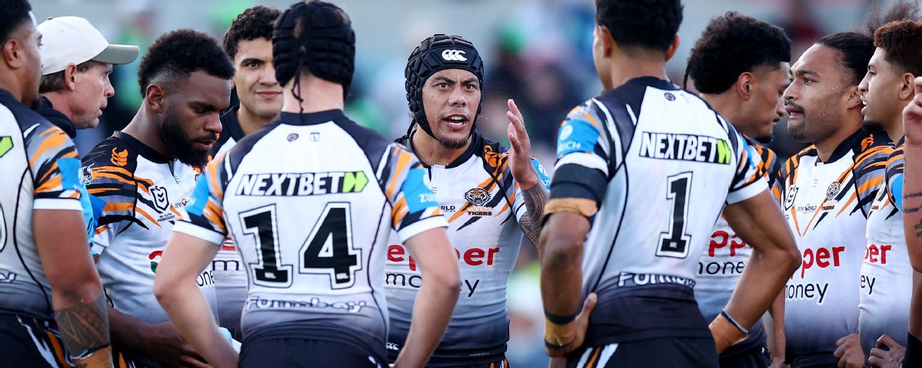 Jerome Luai rips into the players he'll be leaving at the end of the season. — Article image accompanying Groundhog Day as Tigers toil in turmoil on WagerUp Sports News. Jerome Luai rips into the players he'll be leaving at the end of the season. — Article image accompanying Groundhog Day as Tigers toil in turmoil on WagerUp Sports News.