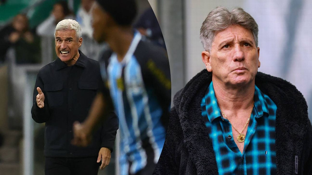 Torcida do Grêmio protesta contra Luís Castro e grita nome de Renato Gáucho após eliminação na Sul-Americana