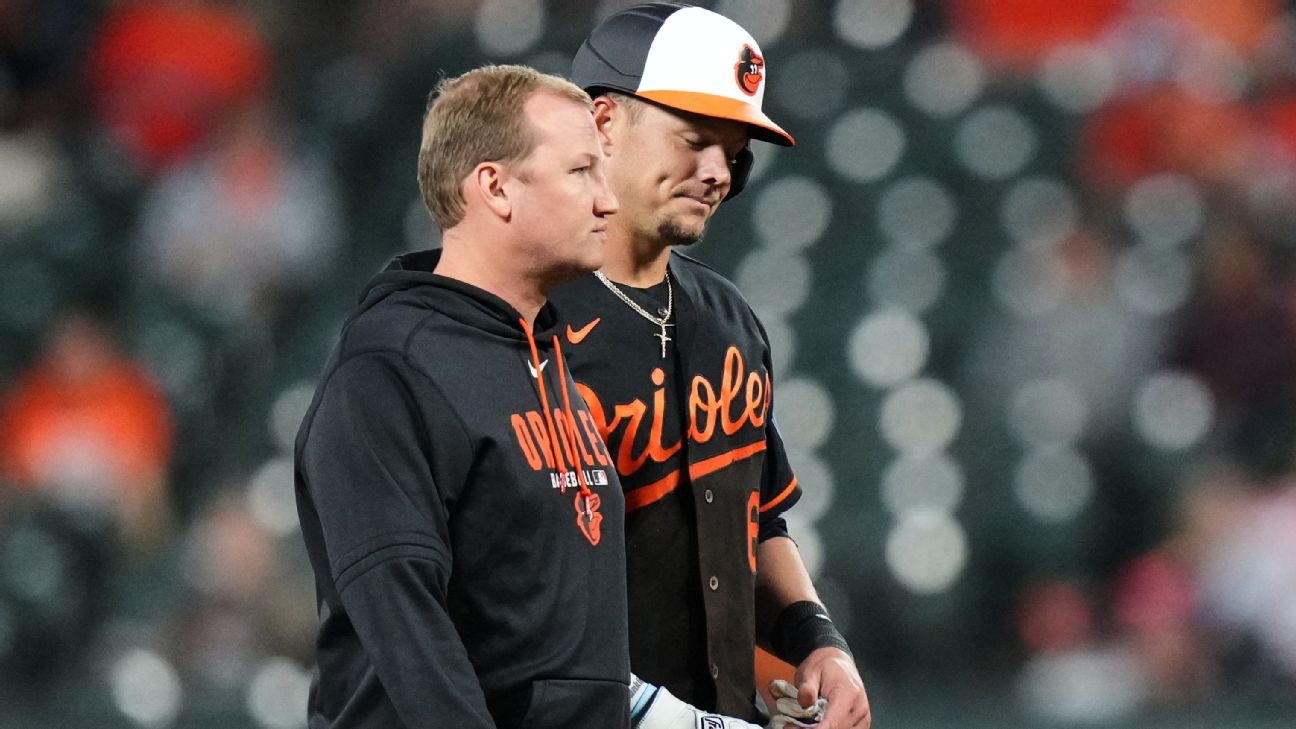 1B Ryan Mountcastle tears oblique, might not return in 2026 - ESPN
