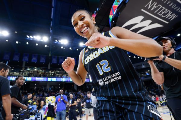 Rookie Sydney Taylor's late 3 lifts Sky past Aces 84-83