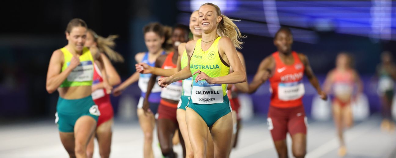 Abbey Caldwell of team Australia wins the women's 1500m final. — Article image accompanying Caldwell's mile, men's relay complete golden Games haul on WagerUp Sports News. Abbey Caldwell of team Australia wins the women's 1500m final. — Article image accompanying Caldwell's mile, men's relay complete golden Games haul on WagerUp Sports News.