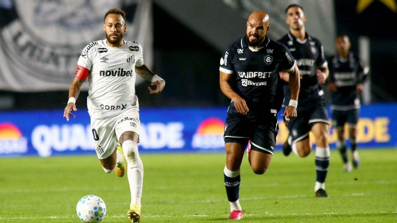 Com Neymar e Gabigol, Santos empata com Remo pela Copa do Brasil e é vaiado pela torcida na Vila