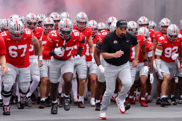 Article image accompanying Ryan Day: Ohio State can 'get some momentum again' at Iowa on WagerUp Sports News. Article image accompanying Ryan Day: Ohio State can 'get some momentum again' at Iowa on WagerUp Sports News.