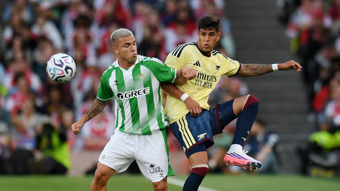 Article image accompanying Arsenal 1-3 Real Betis: Premier League champions beaten in pre-season friendly - as it happened on WagerUp Sports News. Article image accompanying Arsenal 1-3 Real Betis: Premier League champions beaten in pre-season friendly - as it happened on WagerUp Sports News.