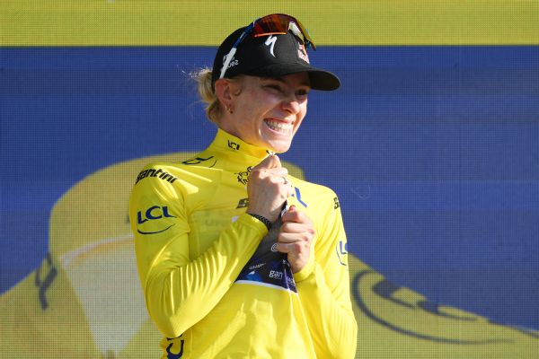 Article image accompanying Demi Vollering wins Stage 8, takes women's TdF overall lead on WagerUp Sports News. Article image accompanying Demi Vollering wins Stage 8, takes women's TdF overall lead on WagerUp Sports News.